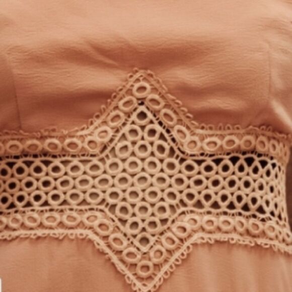 Sleeveless‎ Crochet Inlay Mini Dress - Picture 10 of 16